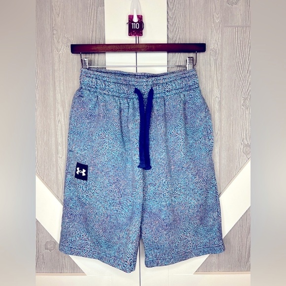 B16.10 Mens Under Armour Rival Fleece Printed Shorts Small - Picture 1 of 3